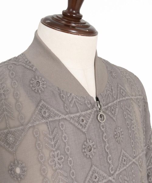 CAMBIO（カンビオ）の「mj11603-Native Inspired Pattern Zip Up Jacket ジップアップブルゾン(PF-262-007)（ブルゾン・メンズ・グレー/カーキ・M/L）」の20枚目の写真