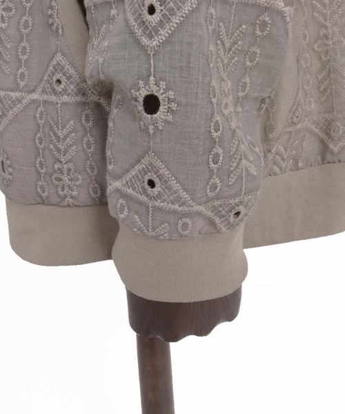 CAMBIO（カンビオ）の「mj11603-Native Inspired Pattern Zip Up Jacket ジップアップブルゾン(PF-262-007)（ブルゾン・メンズ・グレー/カーキ・M/L）」の22枚目の写真