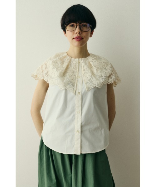 Lace cape blouse / レースブラウス（シャツ/ブラウス）｜HeRIN.CYE