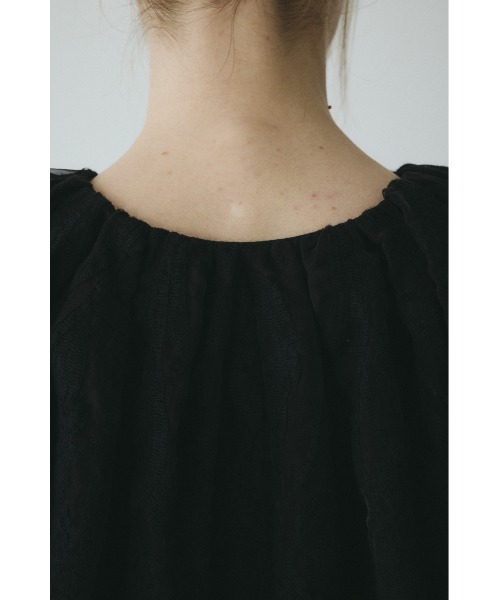 HeRIN.CYE（ヘリンドットサイ）の「Lace cape blouse / レースブラウス（シャツ/ブラウス・レディース・ホワイト/ブラック・FREE）」の7枚目の写真