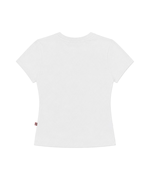 S'EST(エスイーエスティー)の「Shine Slim T-shirts White(Tシャツ/カットソー・レディース・ホワイト・FREE/SMALL)」の2枚目の写真