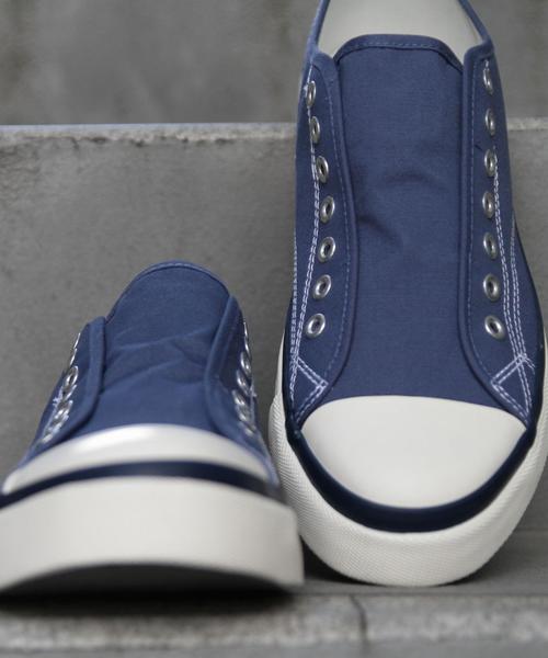 coen（コーエン）の「キャンバススリッポン16SS（スリッポン・メンズ・ブラック/ネイビー/ホワイト・25.5cm/27.5cm/26cm/27cm/26.5cm）」の3枚目の写真