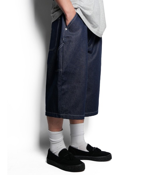 Cheers(チアーズ)の「BIG DENIM SHORTS(デニムパンツ・メンズ・インディゴブルー・M/L)」の2枚目の写真