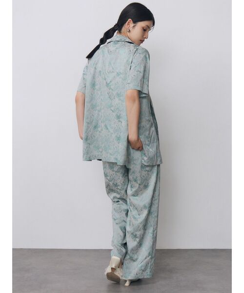 MURUA(ムルーア)の「【WEB限定】ジャガードフラワーワイドパンツ 夏服(その他パンツ・レディース・ブラック/ミント・FREE)」の18枚目の写真