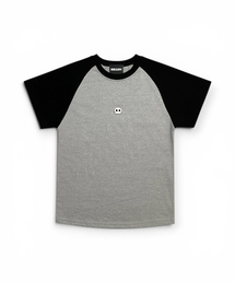 BORN SLIPPY（ボーンスリッピー）の「Bully Raglan Half Tee (Black)（Tシャツ/カットソー）」