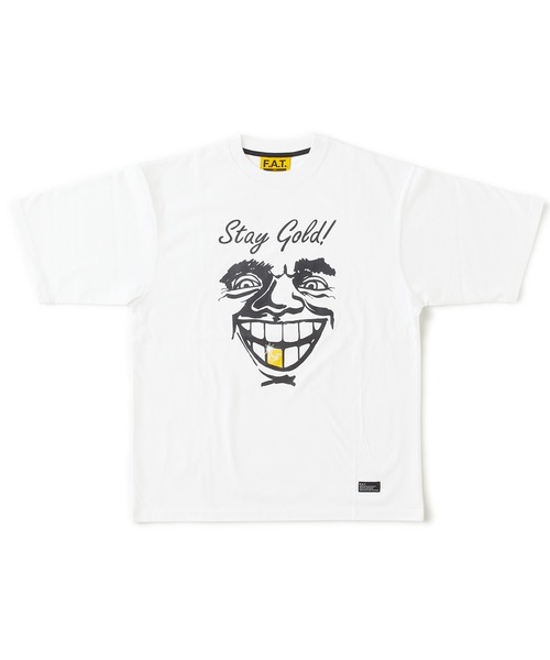 FAT(エフエイティー)の「STAYGOLD(Tシャツ/カットソー・メンズ・ブラック/イエロー/ホワイト・SKINNY(L)/TITCH(M)/JUMBO(XXL)/FAT(XL))」の3枚目の写真