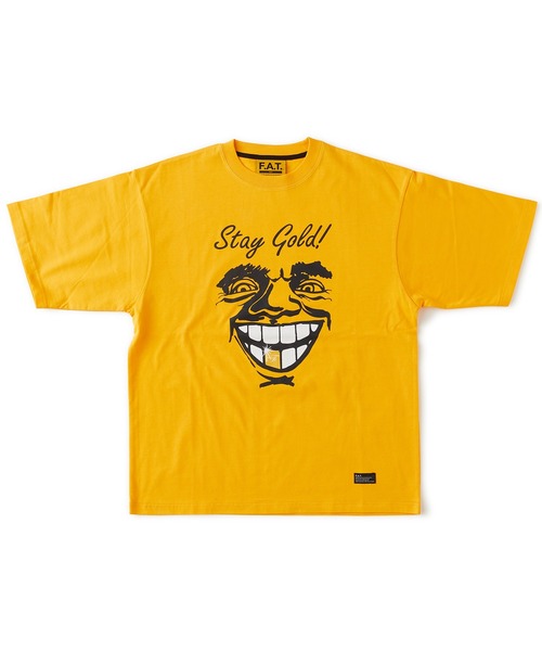FAT(エフエイティー)の「STAYGOLD(Tシャツ/カットソー・メンズ・ブラック/イエロー・SKINNY(L)/TITCH(M)/JUMBO(XXL)/FAT(XL))」の2枚目の写真