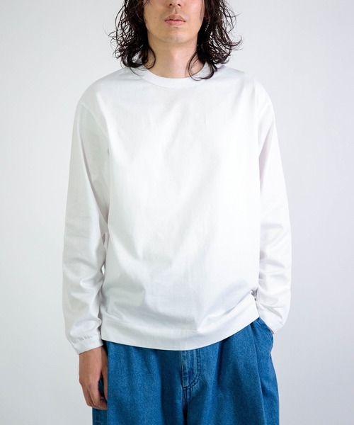DOMINGO SELECT（ドミンゴセレクト）の「[RINEN] 天竺 クルーネック（Tシャツ/カットソー・メンズ・ブラック/ホワイト・3/2）」の2枚目の写真