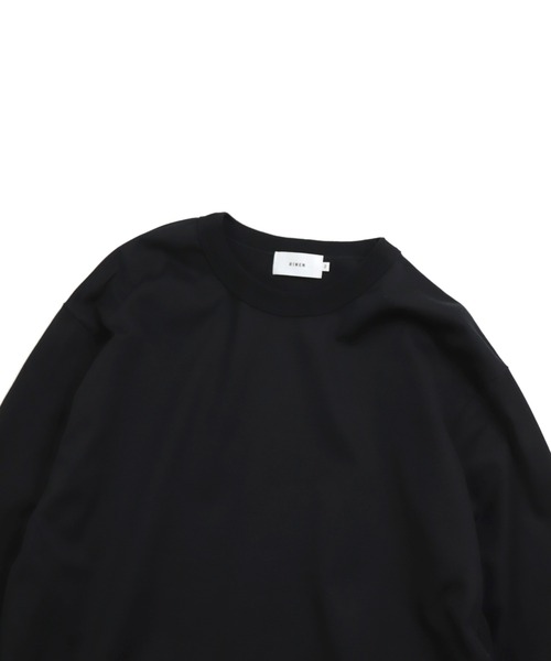 DOMINGO SELECT（ドミンゴセレクト）の「[RINEN] 天竺 クルーネック（Tシャツ/カットソー・メンズ・ブラック/ホワイト・3/2）」の12枚目の写真