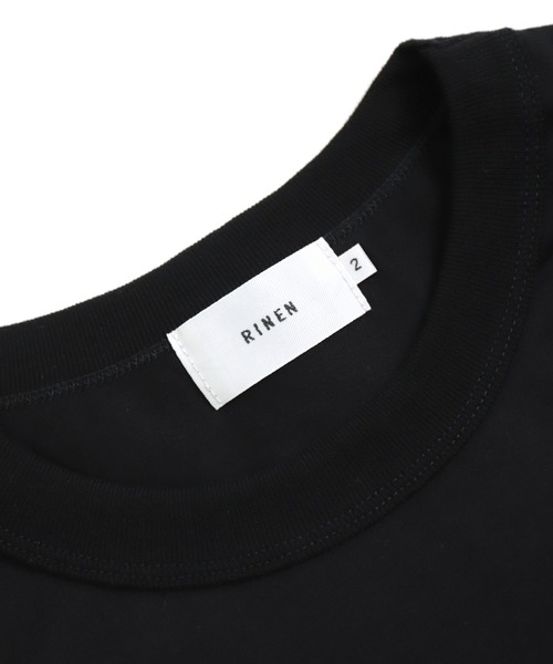 DOMINGO SELECT（ドミンゴセレクト）の「[RINEN] 天竺 クルーネック（Tシャツ/カットソー・メンズ・ブラック/ホワイト・3/2）」の13枚目の写真