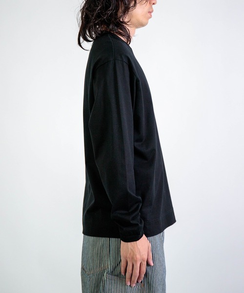 DOMINGO SELECT（ドミンゴセレクト）の「[RINEN] 天竺 クルーネック（Tシャツ/カットソー・メンズ・ブラック/ホワイト・3/2）」の15枚目の写真