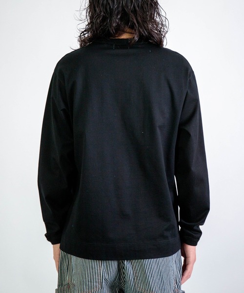 DOMINGO SELECT（ドミンゴセレクト）の「[RINEN] 天竺 クルーネック（Tシャツ/カットソー・メンズ・ブラック/ホワイト・3/2）」の16枚目の写真