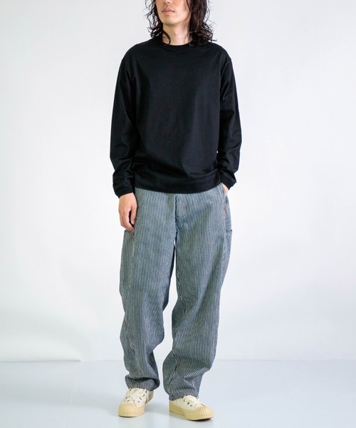 DOMINGO SELECT（ドミンゴセレクト）の「[RINEN] 天竺 クルーネック（Tシャツ/カットソー・メンズ・ブラック/ホワイト・3/2）」の4枚目の写真