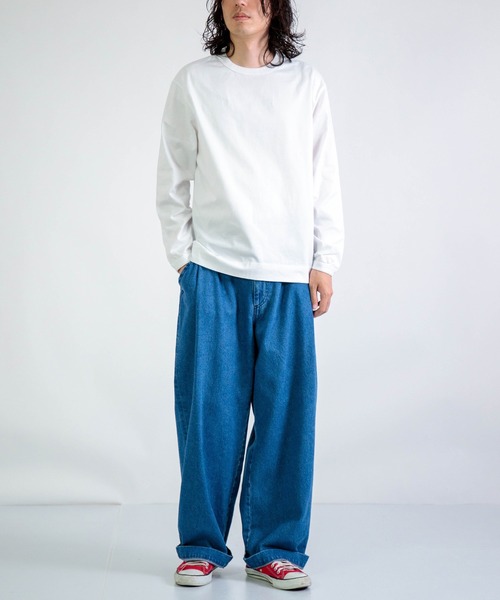 DOMINGO SELECT（ドミンゴセレクト）の「[RINEN] 天竺 クルーネック（Tシャツ/カットソー・メンズ・ブラック/ホワイト・3/2）」の8枚目の写真