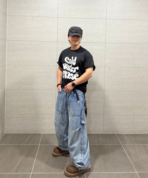 URBANAGE(アーバンエイジ)の「コールドウォータープリーズ オーバー半袖_ブラック(Tシャツ/カットソー・レディース・その他・MEDIUM/LARGE)」の13枚目の写真