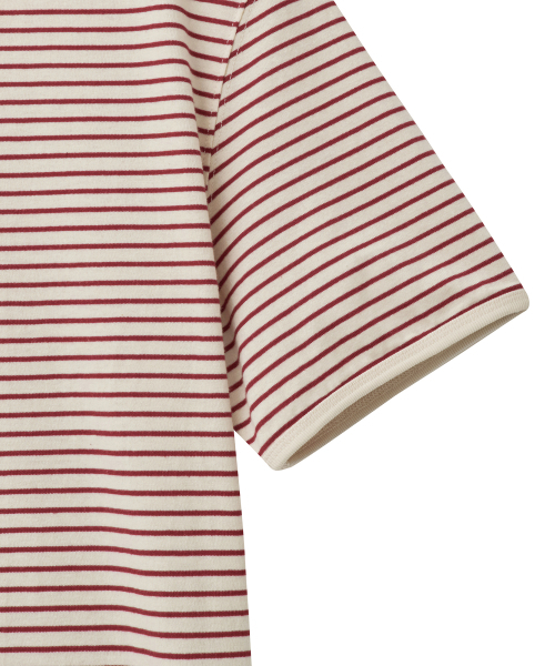 NOIRER(ノイア)の「コットンピンストライプTシャツ(アイレッド)(Tシャツ/カットソー・メンズ・その他・48/50/52)」の5枚目の写真