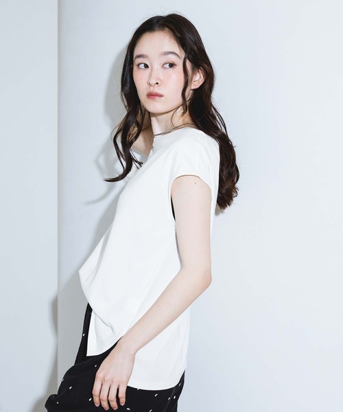 LAKOLE（ラコレ）の「＜接触冷感＞coolfiberノースリーブ / 679634（Tシャツ/カットソー・レディース・オフホワイト・FREE）」の6枚目の写真