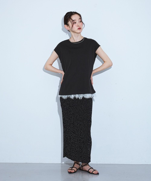 LAKOLE（ラコレ）の「＜接触冷感＞coolfiberノースリーブ / 679634（Tシャツ/カットソー・レディース・オフホワイト・FREE）」の8枚目の写真