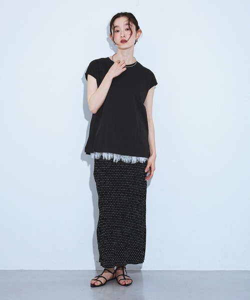 LAKOLE（ラコレ）の「＜接触冷感＞coolfiberノースリーブ / 679634（Tシャツ/カットソー・レディース・オフホワイト・FREE）」の9枚目の写真