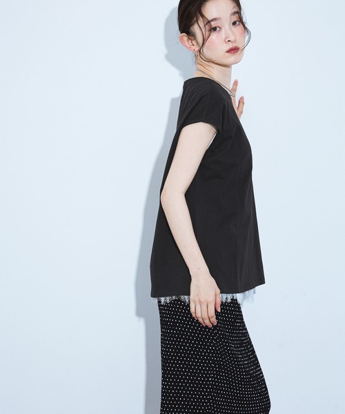 LAKOLE（ラコレ）の「＜接触冷感＞coolfiberノースリーブ / 679634（Tシャツ/カットソー・レディース・オフホワイト・FREE）」の15枚目の写真