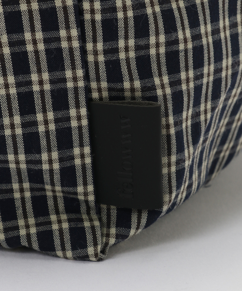 B.C STOCK(ベーセーストック)の「fellowww / フェロー CHECKERED SHOULDER BAG(ショルダーバッグ・メンズ・ブラウン/ネイビー/サックスブルー・FREE)」の10枚目の写真