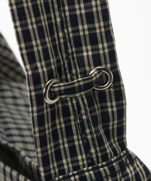 B.C STOCK(ベーセーストック)の「fellowww / フェロー CHECKERED SHOULDER BAG(ショルダーバッグ・メンズ・ブラウン/ネイビー/サックスブルー・FREE)」の12枚目の写真