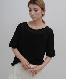 【ZOZO限定】センターラインシアーベロアトップス