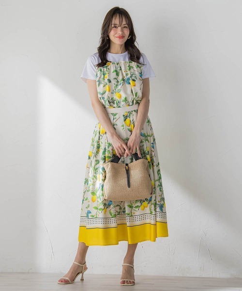 Viaggio Blu(ビアッジョブルー)の「【WEB限定】レモン切り替えカットソー(Tシャツ/カットソー・レディース・ネイビー/ベージュ・M)」の6枚目の写真