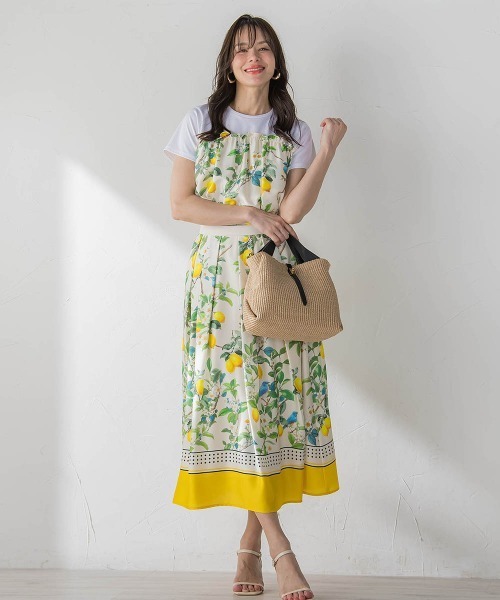 Viaggio Blu(ビアッジョブルー)の「【WEB限定】レモン切り替えカットソー(Tシャツ/カットソー・レディース・ネイビー/ベージュ・M)」の7枚目の写真
