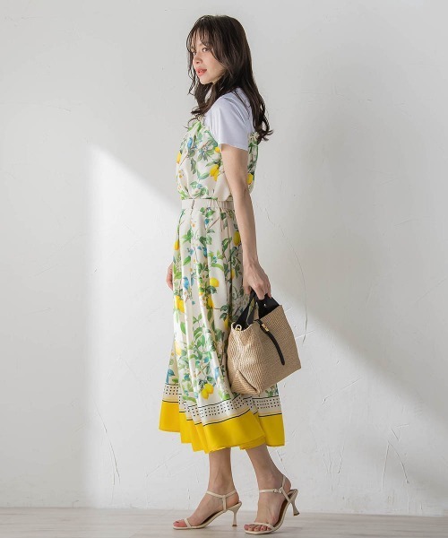 Viaggio Blu(ビアッジョブルー)の「【WEB限定】レモン切り替えカットソー(Tシャツ/カットソー・レディース・ネイビー/ベージュ・M)」の8枚目の写真