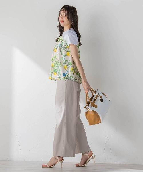 Viaggio Blu(ビアッジョブルー)の「【WEB限定】レモン切り替えカットソー(Tシャツ/カットソー・レディース・ネイビー/ベージュ・M)」の11枚目の写真