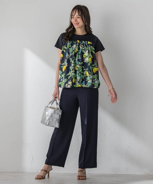 Viaggio Blu(ビアッジョブルー)の「【WEB限定】レモン切り替えカットソー(Tシャツ/カットソー・レディース・ネイビー/ベージュ・M)」の20枚目の写真