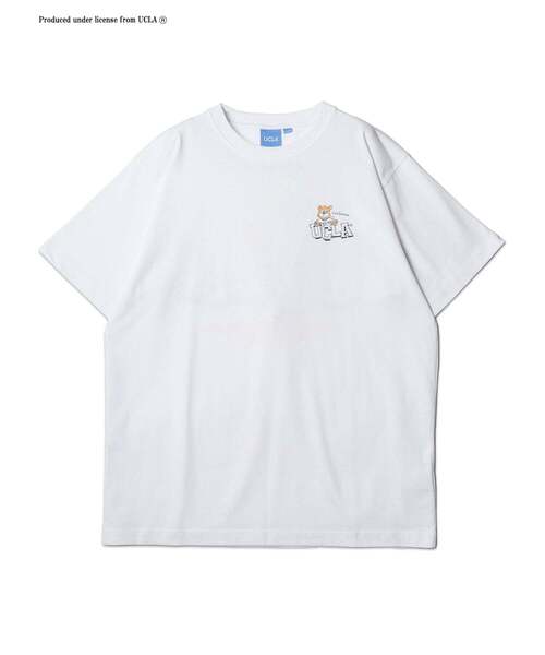 UCLA(ユーシーエルエー)の「【UCLA】 バックロゴプリント ショートスリーブTEE(Tシャツ/カットソー・メンズ・チャコールグレー/ホワイト/サックスブルー・3/2)」の2枚目の写真