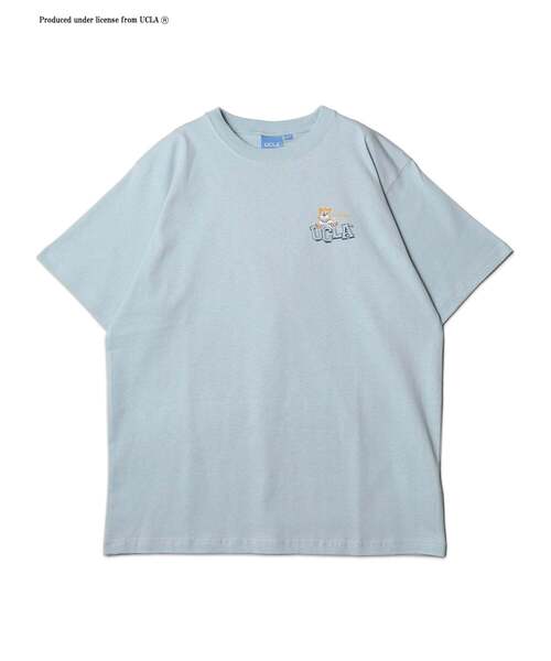 UCLA(ユーシーエルエー)の「【UCLA】 バックロゴプリント ショートスリーブTEE(Tシャツ/カットソー・メンズ・チャコールグレー/ホワイト/サックスブルー・3/2)」の3枚目の写真
