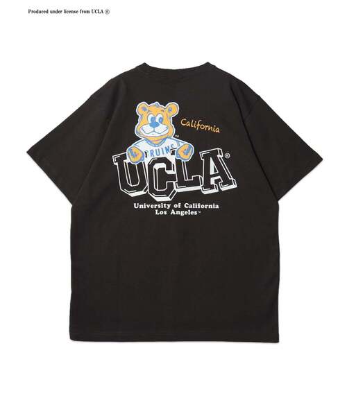 UCLA(ユーシーエルエー)の「【UCLA】 バックロゴプリント ショートスリーブTEE(Tシャツ/カットソー・メンズ・チャコールグレー/ホワイト/サックスブルー・3/2)」の1枚目の写真