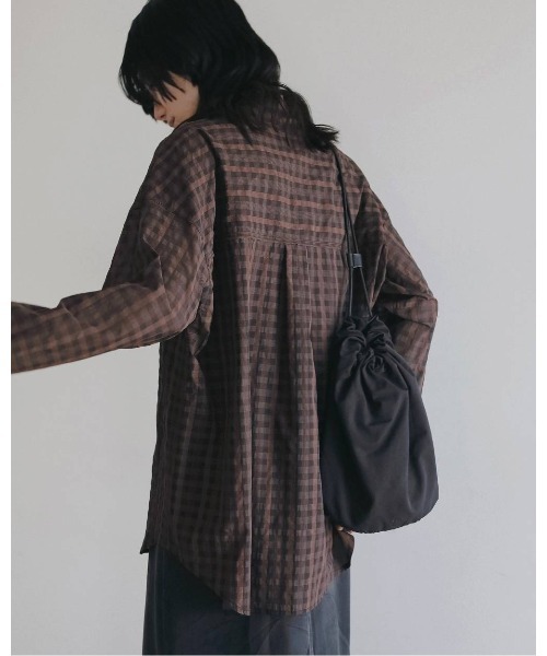 anuke(アンヌーク)の「anuke Nylon Knapsack(ショルダーバッグ・レディース・ベージュ/ブラック・FREE)」の12枚目の写真
