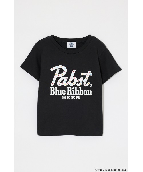 MOUSSY(マウジー)の「PABST CURSIVE LOGO Tシャツ(Tシャツ/カットソー・レディース・ブラック/レッド/ホワイト/ライトブルー・FREE)」の10枚目の写真