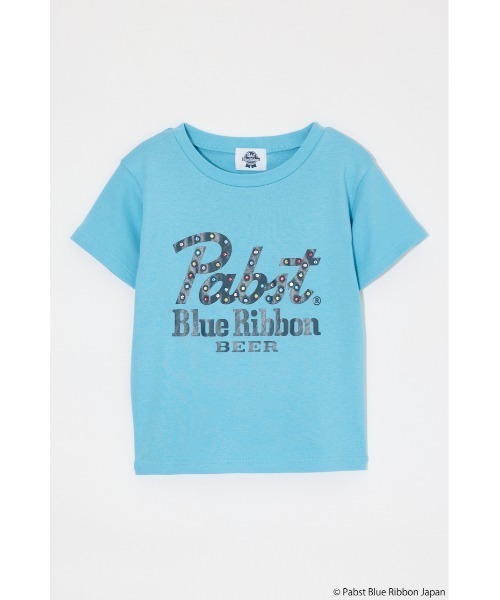 MOUSSY(マウジー)の「PABST CURSIVE LOGO Tシャツ(Tシャツ/カットソー・レディース・ブラック/レッド/ホワイト/ライトブルー・FREE)」の17枚目の写真