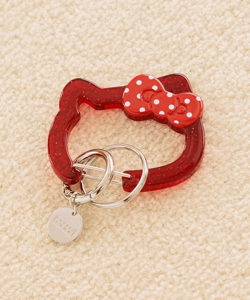 LOWRYS FARM（ローリーズファーム）の「【HELLO KITTY】DOTカラビナ 672123 /GOODS（キーホルダー・レディース・ブラック/ブラウン/レッド/ホワイト・FREE）」の4枚目の写真