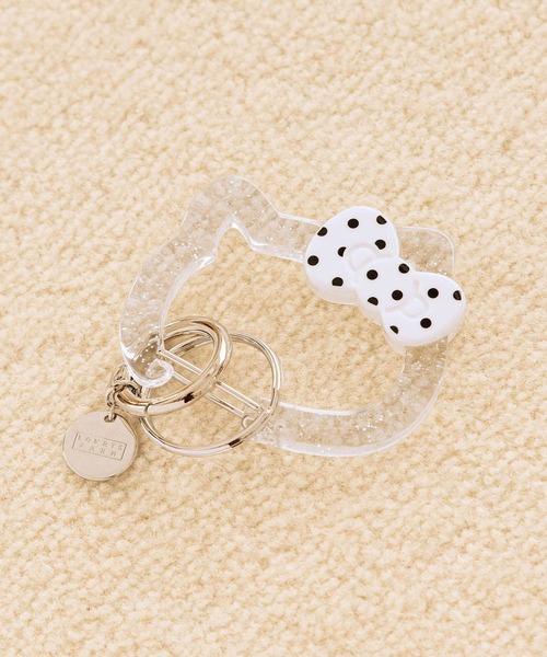 LOWRYS FARM（ローリーズファーム）の「【HELLO KITTY】DOTカラビナ 672123 /GOODS（キーホルダー・レディース・ブラック/ブラウン/レッド/ホワイト・FREE）」の2枚目の写真