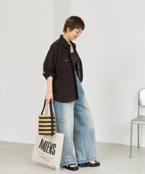 LE TALON(ルタロン)の「La Hutte/ラユット AMIENS tote(トートバッグ・レディース・オートミール・FREE)」の2枚目の写真