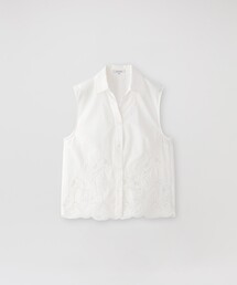 LOVELESS（ラブレス）の「刺繍コンビノースリーブブラウス（シャツ/ブラウス）」