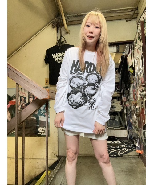 ハードコアチョコレート(ハードコアチョコレート)の「名代 富士そば ロングスリーブTシャツ(かえしホワイト)(Tシャツ/カットソー・メンズ・ホワイト・XX-LARGE/LARGE/X-LARGE)」の8枚目の写真