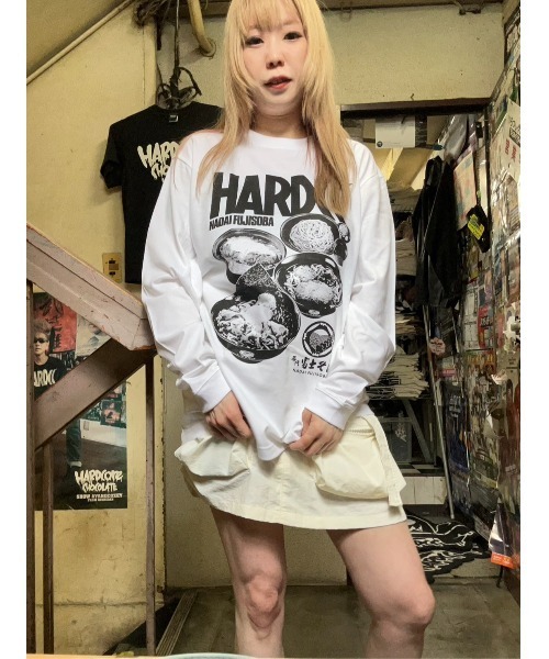 ハードコアチョコレート(ハードコアチョコレート)の「名代 富士そば ロングスリーブTシャツ(かえしホワイト)(Tシャツ/カットソー・メンズ・ホワイト・XX-LARGE/LARGE/X-LARGE)」の9枚目の写真