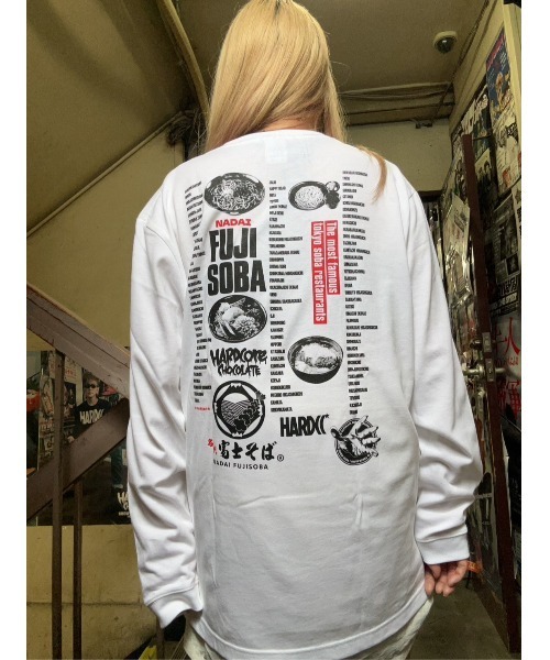 ハードコアチョコレート(ハードコアチョコレート)の「名代 富士そば ロングスリーブTシャツ(かえしホワイト)(Tシャツ/カットソー・メンズ・ホワイト・XX-LARGE/LARGE/X-LARGE)」の11枚目の写真