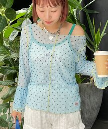 【HELLO.SANFRANCISCO/ハローサンフランシスコ】シアードットフリルTEE