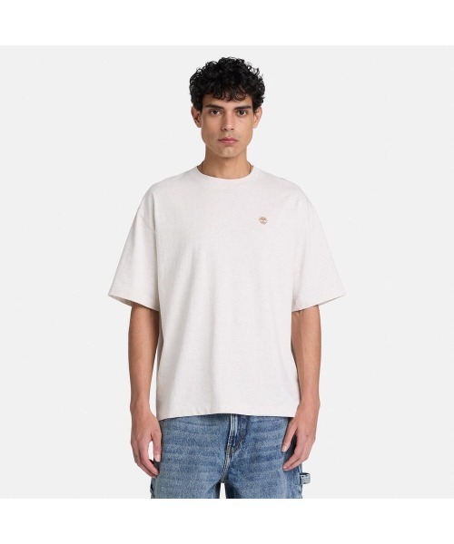 Timberland(ティンバーランド)の「半袖 リラックス Tシャツ メンズ(Tシャツ/カットソー・メンズ・アイボリー・XX-LARGE/X-LARGE/MEDIUM/LARGE)」の1枚目の写真