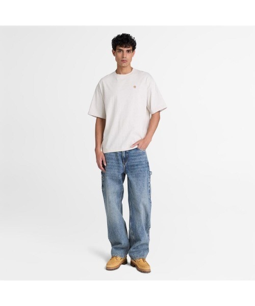 Timberland(ティンバーランド)の「半袖 リラックス Tシャツ メンズ(Tシャツ/カットソー・メンズ・アイボリー・XX-LARGE/X-LARGE/MEDIUM/LARGE)」の2枚目の写真