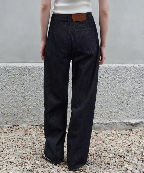 Bie（ビエ）の「ワイドデニムパンツ（その他パンツ・レディース・インディゴブルー・S/L/M）」の4枚目の写真