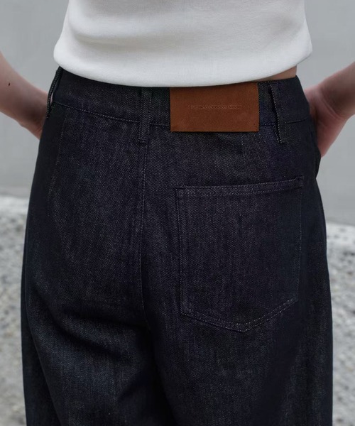 Bie（ビエ）の「ワイドデニムパンツ（その他パンツ・レディース・インディゴブルー・S/L/M）」の9枚目の写真